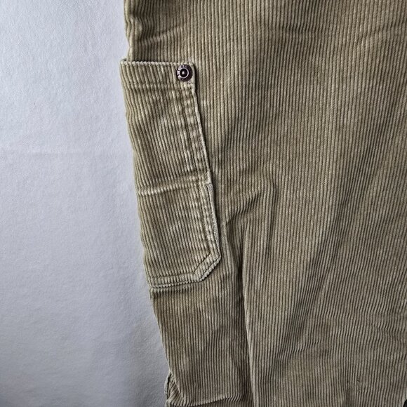LL Bean Pants Mens 40x30 Beige Tan Corduroy Carpenter Autmncore Fallcore Stretch - Picture 5 of 11